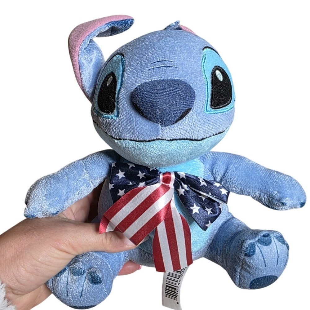 Disney‎ Lilo & Stitch Plush Fourth Of July Patriotic 7" Stitch Stuffed Animal
